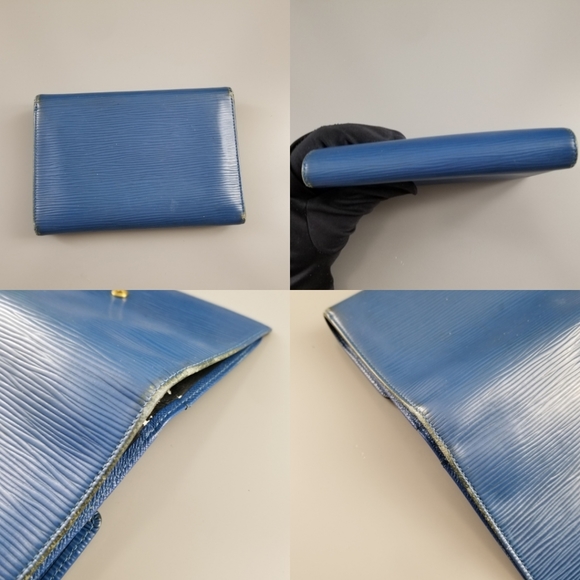LOUIS VUITTON Vintage Trifold Epi leather bifold Wallet/France - Picture 9 of 16